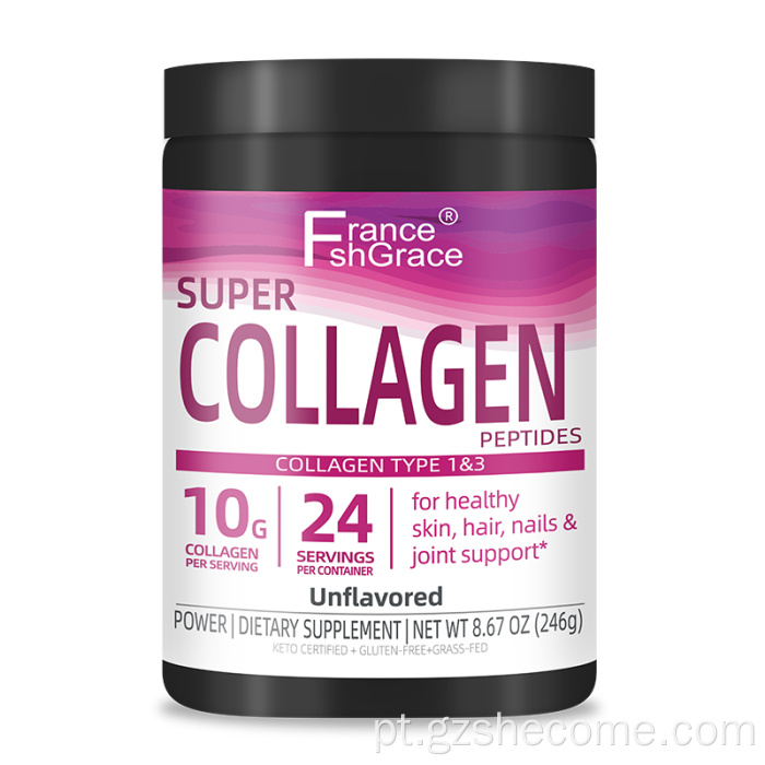 Peptídeos de colágeno promove o osso de cabelo em pó de colágeno